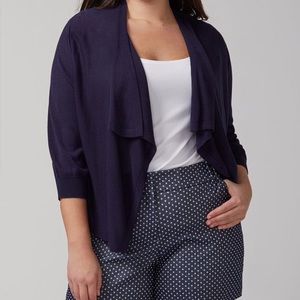 NWOT, Lane Bryant navy blue shrug